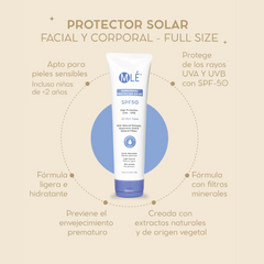 Protector Solar Facial y Corporal SPF 50