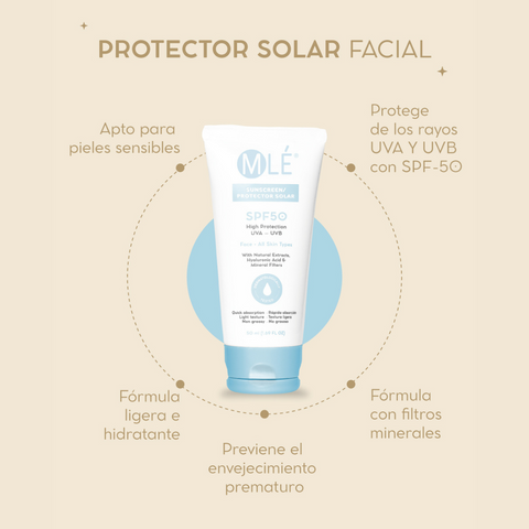 Protector Solar Facial SPF 50 – MLE