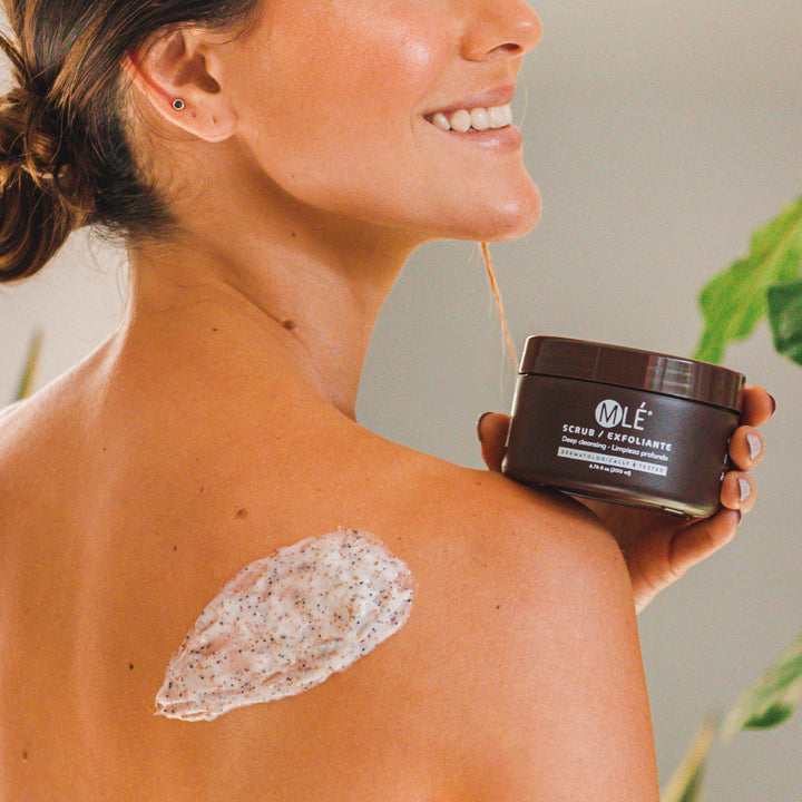 Exfoliante con durazno y coco
