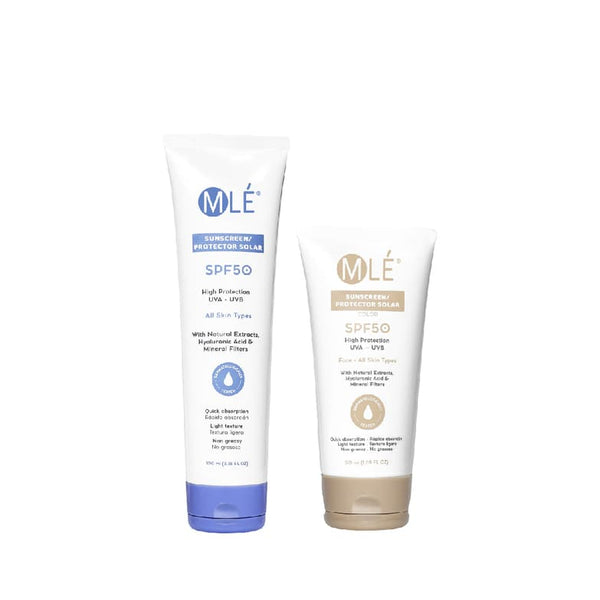 Kit de Protector Solar Corporal y Protector Facial con Color
