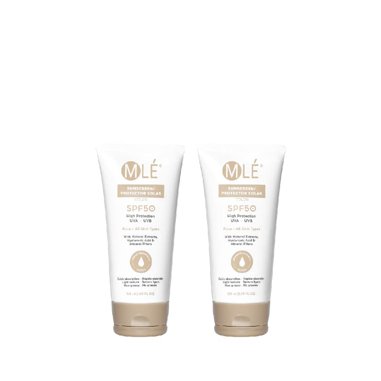 Kit de 2 unidades de Protector Solar Facial con Color